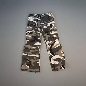 Rothco Tie Waist City Camo Tactical BDU Cargo Jogger Pants‎ Gray/Black Mens S